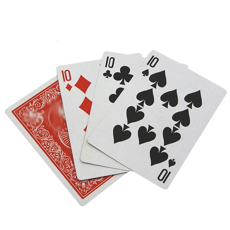 4 Cards Transformer magic tricks 10 to A card magic props 10 change magic SL