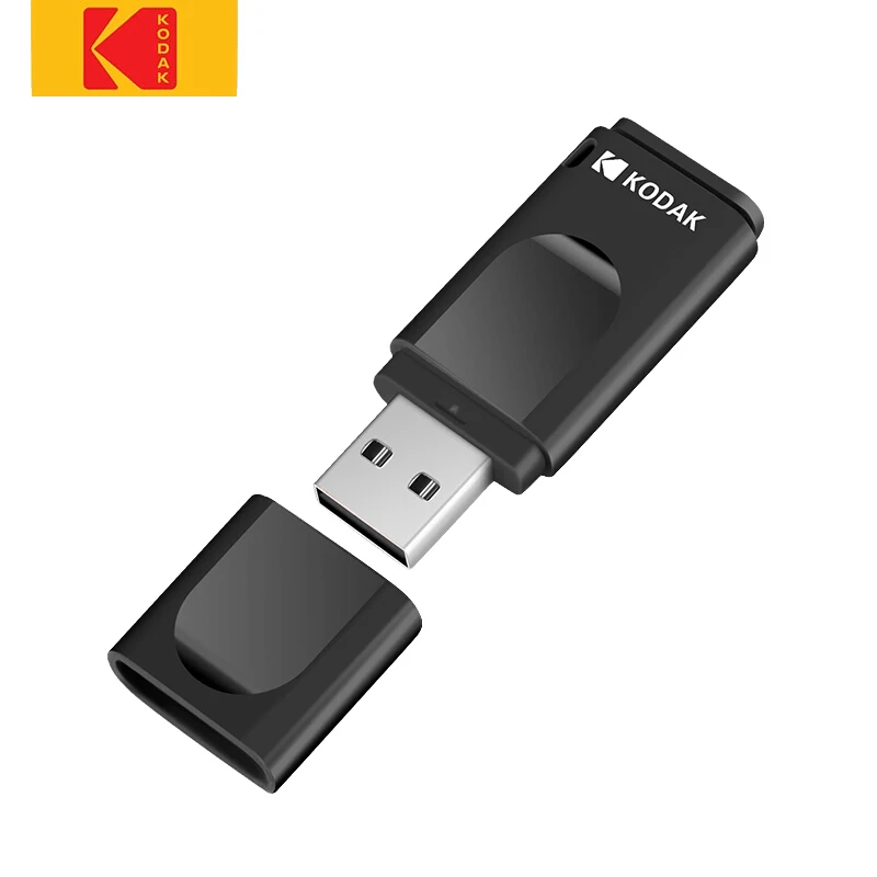 Черный Мини-флешка Kodak K232, 16 ГБ, 32 ГБ, 64 ГБ, флеш-накопитель, флешка, USB 2,0, флешка, memoria - Цвет: Черный