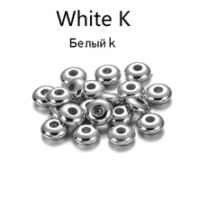  200-400Pcs CCB Multiple Styles Charm Spacer Beads Wheel Bead Flat Round Loose Beads For DIY Jewelry Making Supplies Accessories 