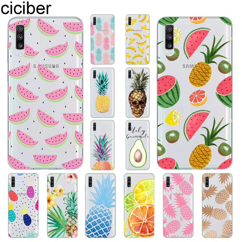 Ciciber чехол для телефона ананас Арбуз крышка samsung Galaxy A50 A70 A80 A40 A30 A20 A60 A10 A20e из