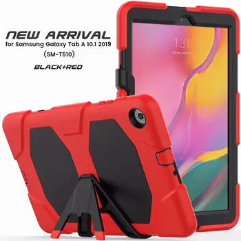 

Kids Safe Shockproof Hard Heavy Duty Silicone Rugged Tablet Case for Samsung Galaxy Tab A 10.1\" 2019 T510 T515 Cover Coque+pen