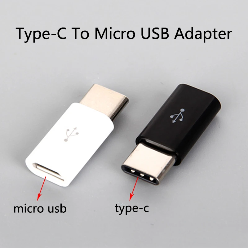 Адаптер с разъемом USB Type C на Micro Usb переходник OTG c для зарядки и передачи данных 2 в 1