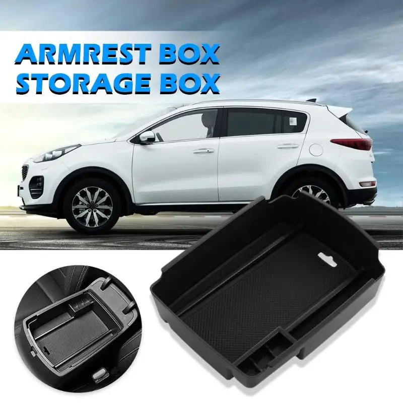 ABS Силиконовый ящик для хранения для KIA KX5- Центральная консоль подлокотник вставка лоток Органайзер авто аксессуары для интерьера