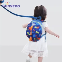 Sunveno, детский рюкзак, сумка для мальчиков и девочек, для детей дошкольного возраста, сумка для обеда-поводок безопасности, динозавр, легкий Sunveno, детский рюкзак, сумка для мальчиков и девочек, для детей дошкольного возраста, сумка для обеда-поводок безопасности, динозавр, легкий