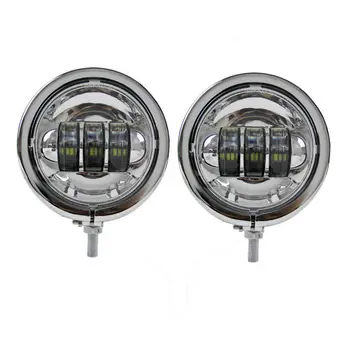 

1 Pair 30W 4.5" LED Fog Passing Lamp for Motorcycle and 4.5 inch Shell Housing Bucket for 4.5Inch LED Fog Light