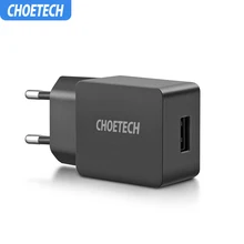 CHOETECH 12 Вт 5 в 2,4 А USB зарядное устройство для iPhone 11 X XS 8 plus Быстрая Зарядка адаптер для samsung S10 S9 S8 Plus дорожное настенное зарядное устройство