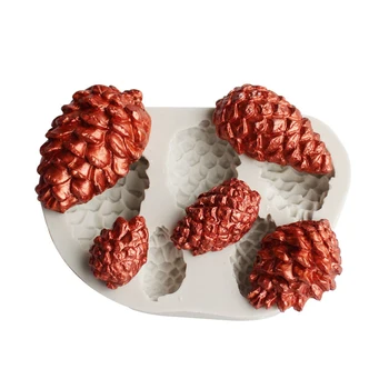 

Popular Pine cones nut Silicone mold fondant mold Pine nuts Christmas cake decorating tools chocolate Sugarcraft mold