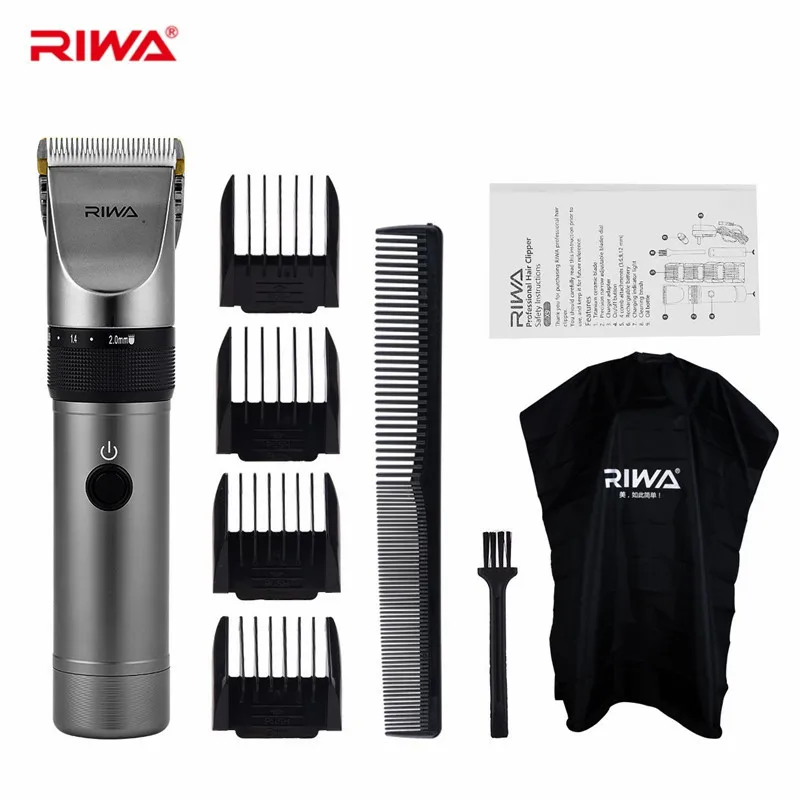 Riwa X9 перезаряжаемая бритва супер тихий триммер машинка для стрижки волос Парикмахерская титановая керамическая головка набор лезвий коробка