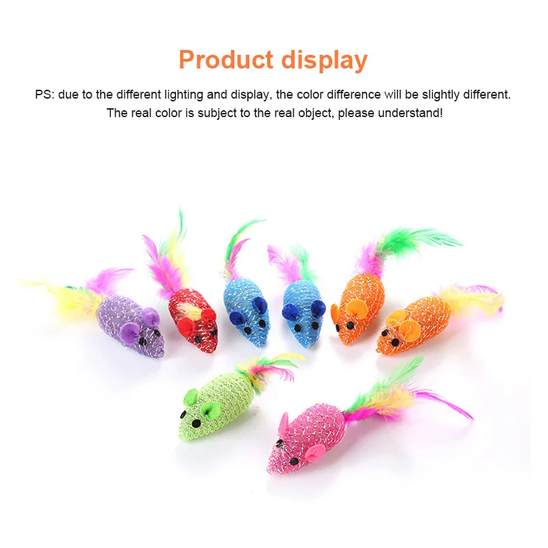 2021 New Cat Tosses Toy Hollow Tube Winding Cute Mouse Shape Home Anti-depression Rope Winding Chirping Mouse Toy Pet Supplies