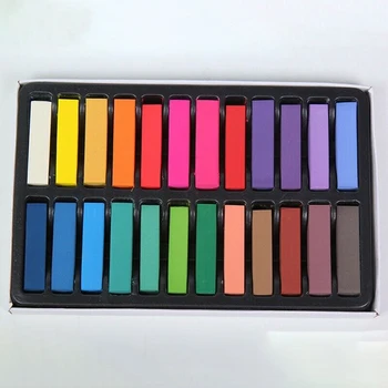 

24 Colors Temporary Hair Chalk Pastel Pens Washable Safe Dye Hair Set