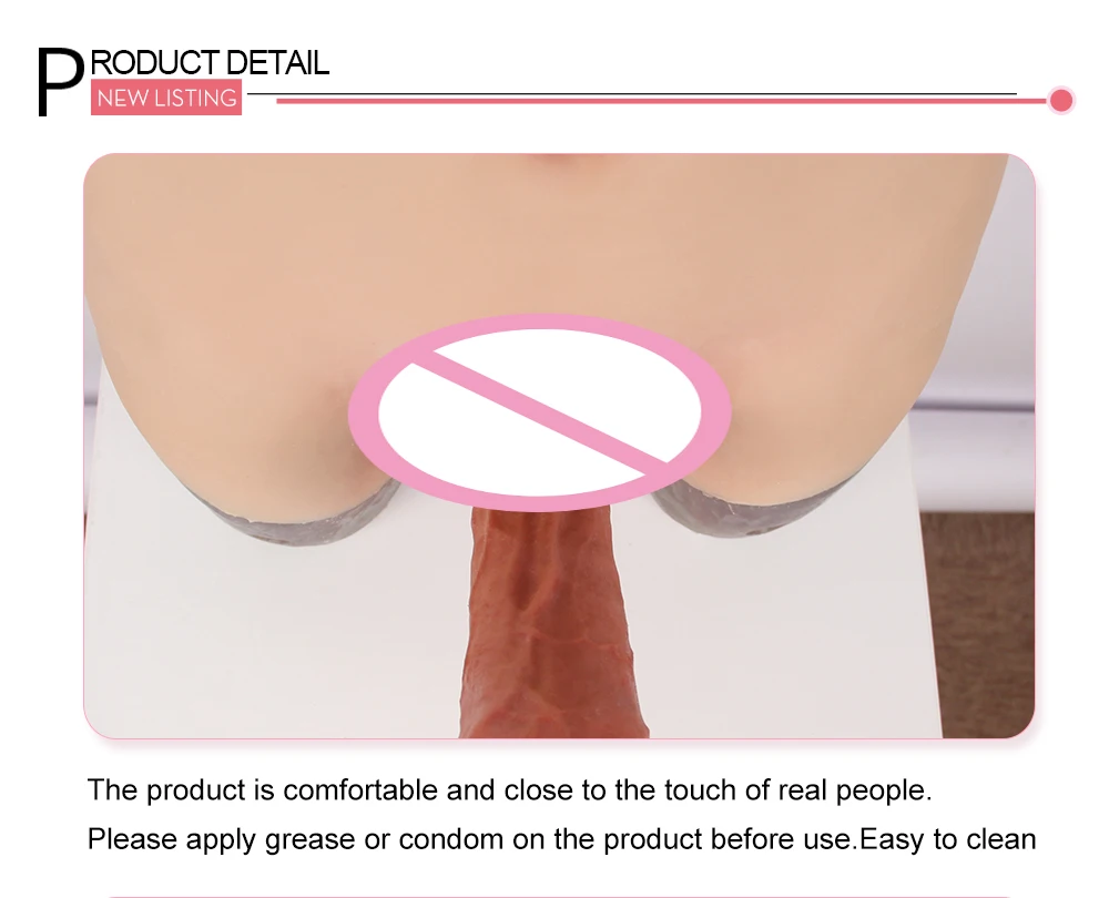 Eyung New 206.5 CM Mushroom Type Big Dildo No Vibrator Realistic Huge Horse Dildos Panties With Penis Adult Toys For Men Woman (3)