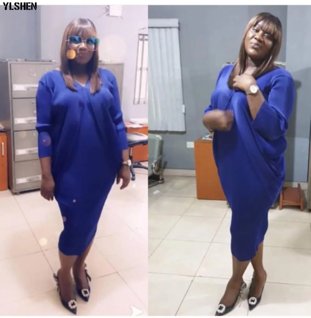 African Dresses for Women Plus Size Dashik Turbans African Clothes Full Pleated Boubou Robe Africaine Femme 2019 Africa Dress 04