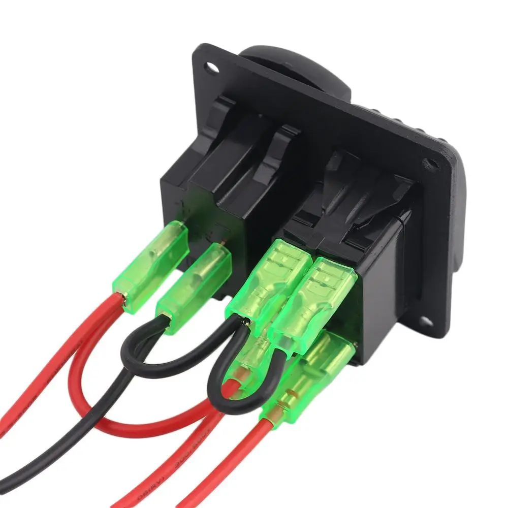 CS-512B1 4.2A IP65 авто лодка морской алюминиевый выключатель доска двойной USB с Вольтметр коммутационная панель