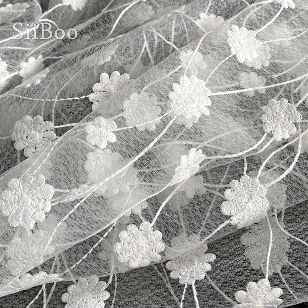 

Siiboo свадебное платье, Новая мода вышивка кружева ткань Tela de encaje bordado sp6253