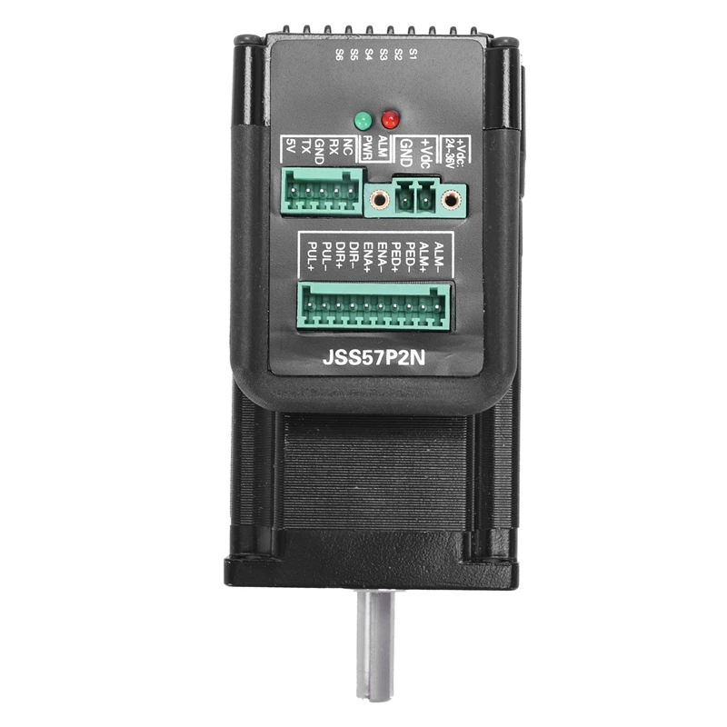 DC24V-48V JSS57P2N 2.2N.m интегрированный цифровой Гибридный сервопривод вал, 200 кГц замкнутый контур шагового двигателя, Двигатель Интегрированный Гибридный привод