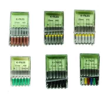 

5Box/Lot Dental Tools Root Cannal Endo K File 21mm 25mm31mm Stainless Steel Endodontic Instruments Dentist Dentistry Odontologia