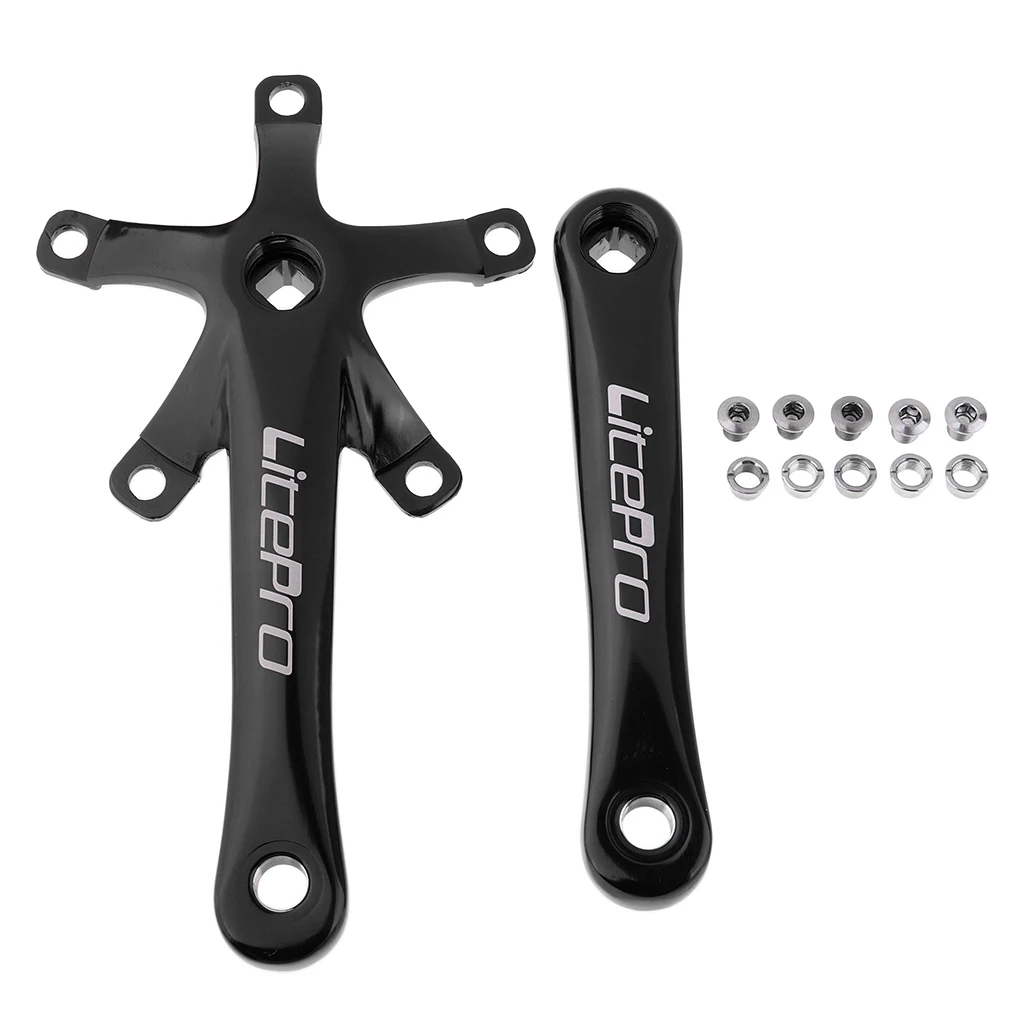 MTB Mountain Bike Crankset Aluminum Alloy Bicycle Crank Arm Set Kit 170mm 130 BCD - Various Colors | Спорт и развлечения