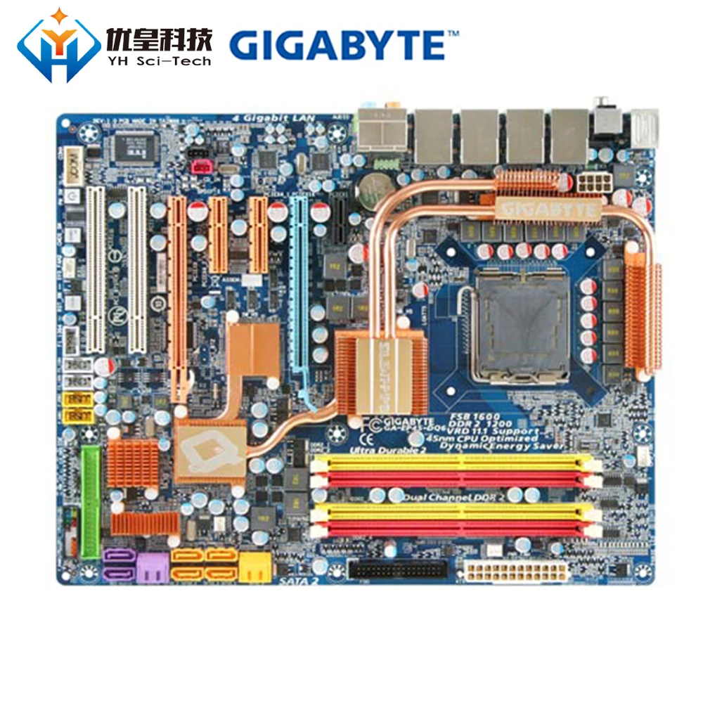 

Original Used Desktop Motherboard Gigabyte GA-EP45-DQ6 P45 LGA 775 Core 2 Extreme/Core 2 Quad/Core 2 Duo DDR2 ATX