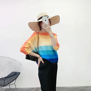 

Pleated Top Women's 2020 Summer New Loose Large Pleated Women's T-shirt Trend