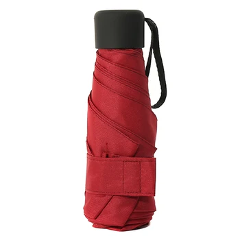 

1pcs Sun Anti UV 5 Foldable Umbrella Rain Windproof Travel Pocket Compact Umbrella Portable Rain Gear TB Sale