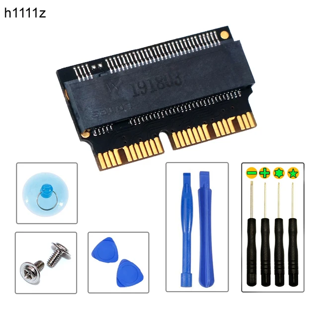 맥북 SSD 어댑터 M.2 NVMe PCI-E M2 NGFF SSD 컨버터 카드, 애플 맥북 2013 2014 2015 2016 2017 A1465 A1466 A1502 A1398 맥북 SSD 어댑터 M.2 NVMe PCI-E M2 NGFF SSD 컨버터 카드, 애플 맥북 2013 2014 2015 2016 2017 A1465 A1466 A1502 A1398