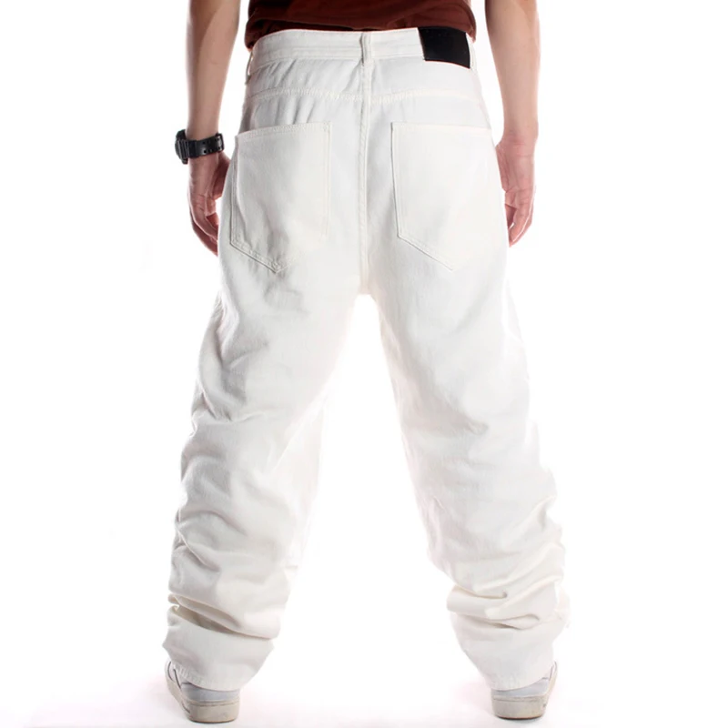 Plus Size Waist 30-46 Inch Mens White 