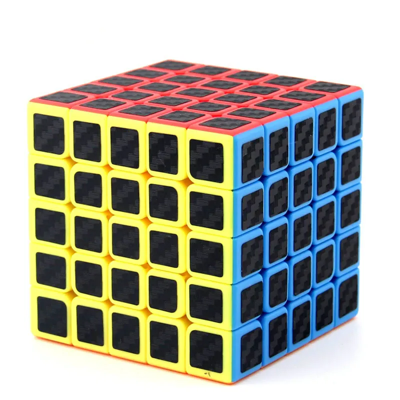 

Magic Cube Carbon Fibre Sticker MoYu MeiLong 5x5x5 Magico Cubos Professional Neo Speed Cubes Puzzle Antistress Educational Toys