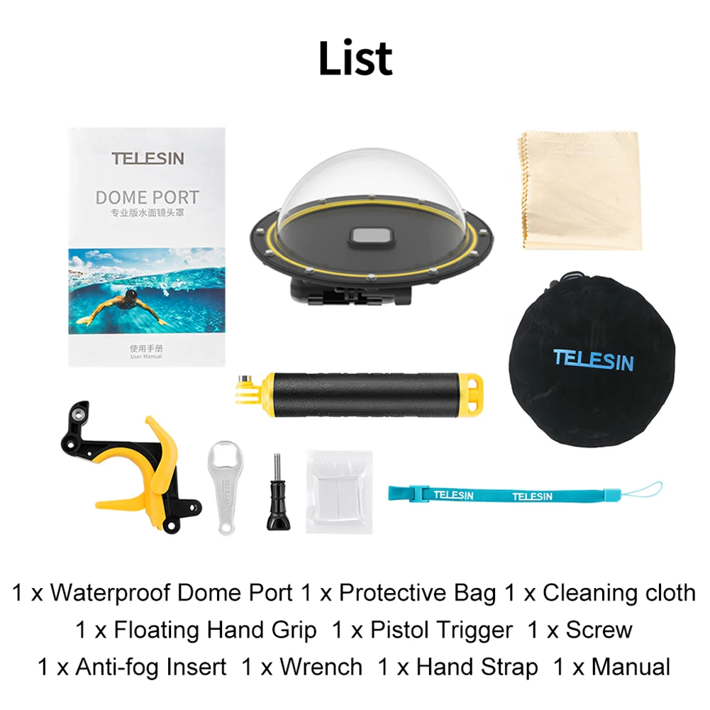 Крышка объектива широкоугольный Водонепроницаемый корпус плавающая ручка