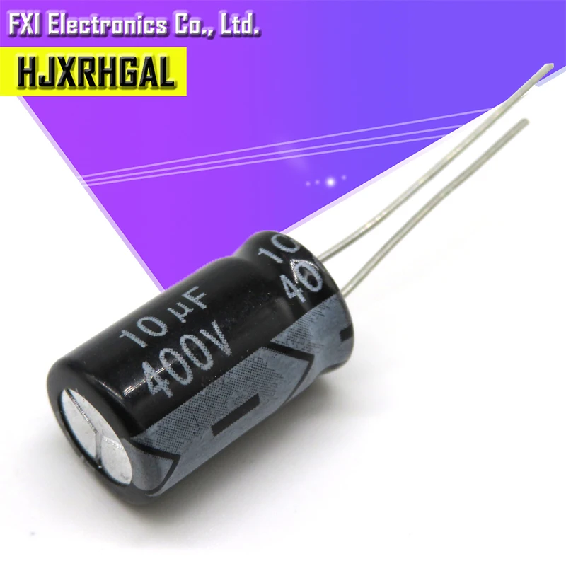 20 шт 400V10UF 10*17 мм 10 мкФ 400V электролитический конденсатор с алюминиевой крышкой