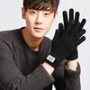 Winter Men Knitted Gloves Touch Screen High Quality Male Mitten Thicken Warm Wool Cashmere Solid Men Business Gloves Autumn ► Photo 3/6