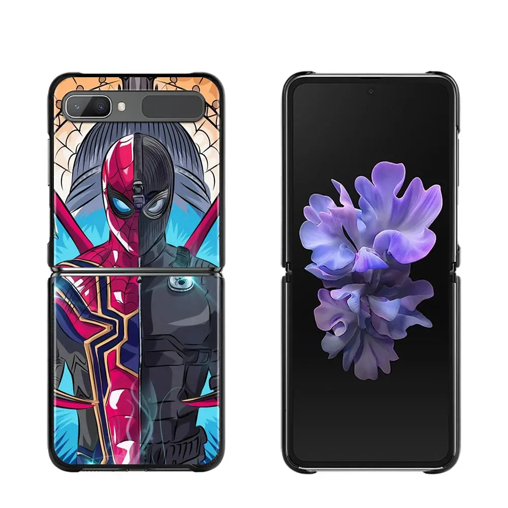 Phone Case For Samsung Z Flip3 5G z flip Coque for Galaxy zflip3 Z Flip 3 ZFLIP 3 ZF3 Hard Shell Fundas Marvel Iron Spider Man samsung galaxy z flip3 phone case