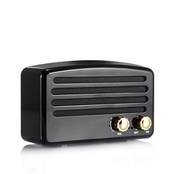 

Portable Mini Bluetooth Speaker Retro Knob Wireless Speaker Subwoofer Stereo Subwoofer Speaker FM TF Card Christmas Gift