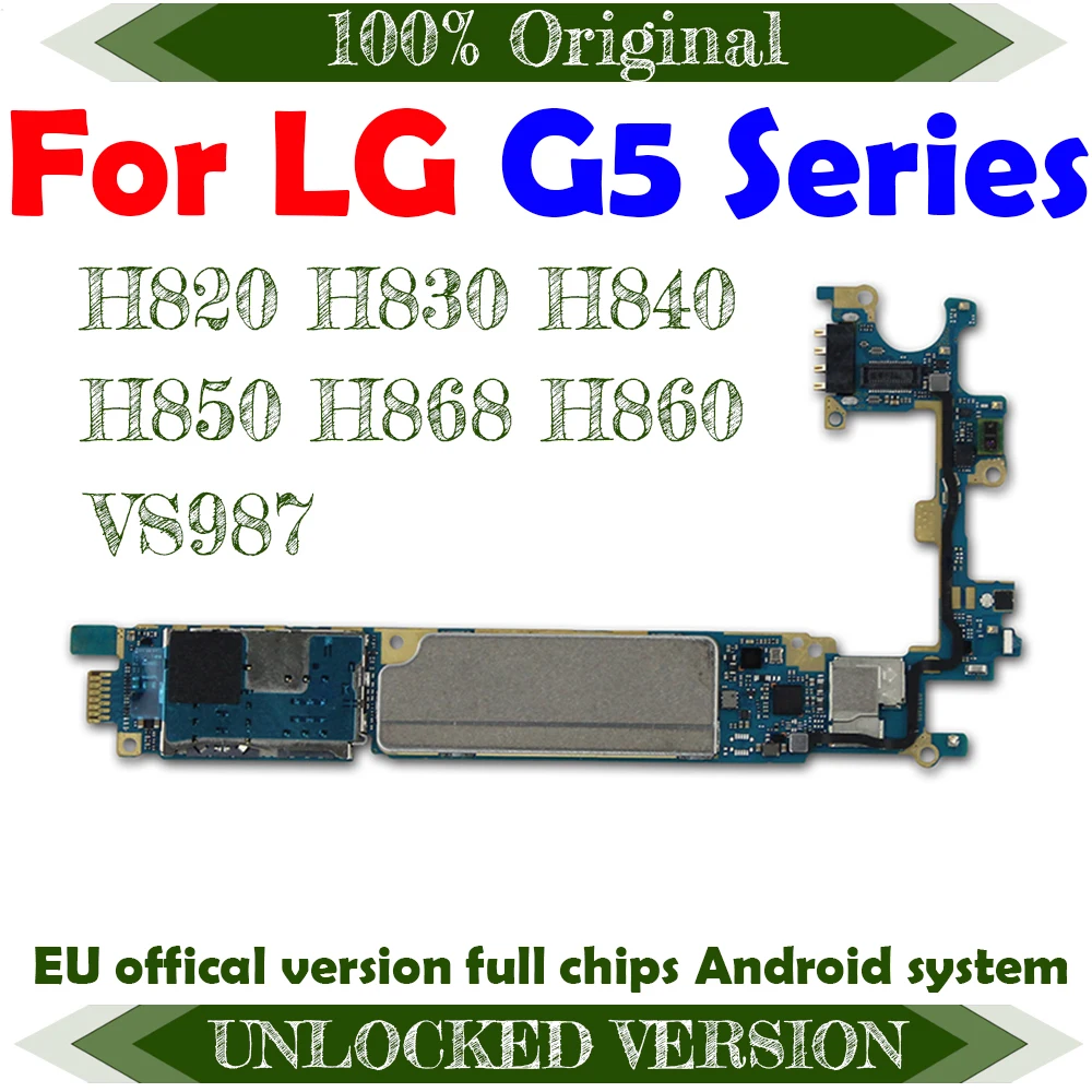 Mainboard For Lg G5 H850 Logic Board For Lg G5 H868 H850 H820 H860 H840 H830 Vs987 H831 H845 Motherboard Unlock With Android Mobile Phone Antenna Aliexpress
