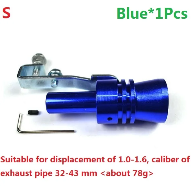 BlueS Motorcycle Car Exhaust Modified Muffler Universal Tail Pipes Sound Turbo Whiste Universal Modification Accessories 2020NEW Hot - Цвет: BlueS