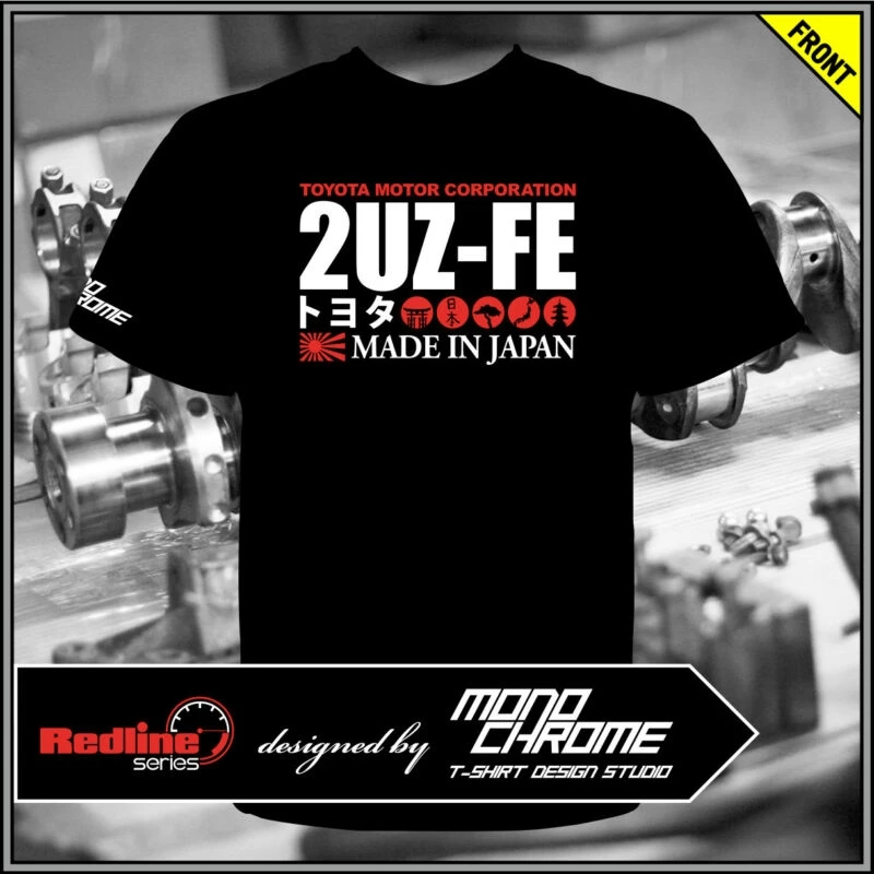 T-shirt Toyota 2UZ-FE 4Runner Land Cruiser Cygnus Sequoia | Мужская одежда