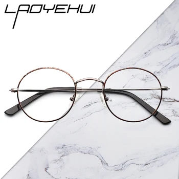 

New Ultralight Vintage Glasses Frame Men Eyeglasses Women 2020 Round Myopia Optical Unisex Print Frames Eyewear Leisure Party