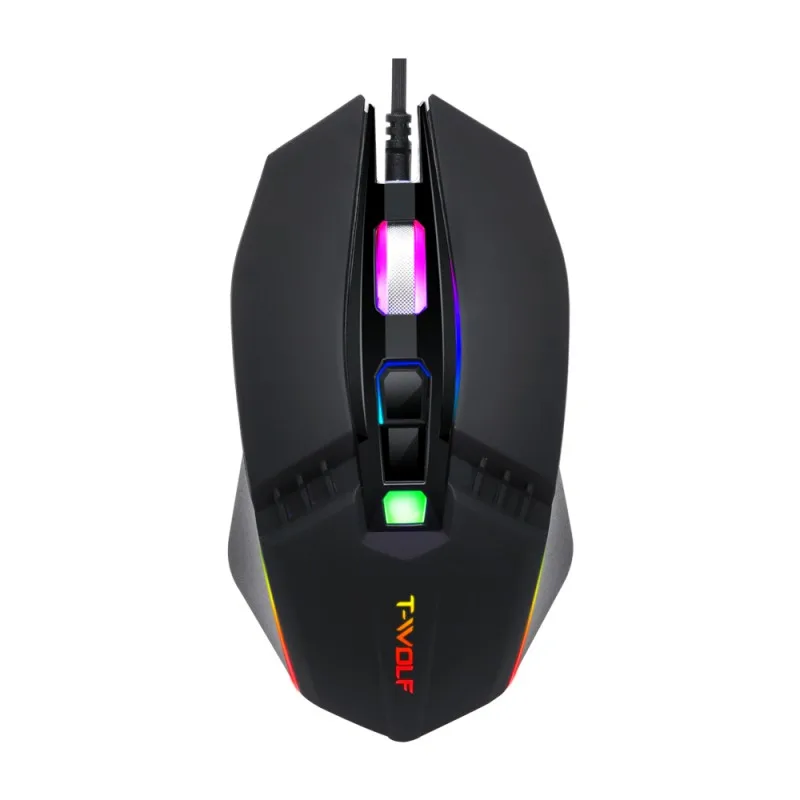 1 Высокое качество компьютерные USB Проводная RGB игровая Мышь портативных ПК USB Эргономичный оптический с подсветкой мышей с 7 цветов светодиодный Подсветка - Цвет: 1