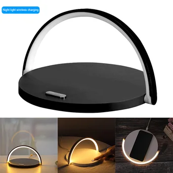

3 in 1 Wireless Charger Quick Charging Night Light Cell Phone Holder with Type C Interface SP99