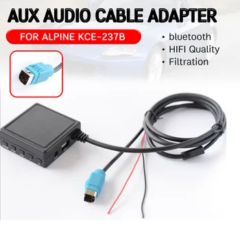 

for KCE-237B bluetooth Aux Receiver Cable Adapter with USB,mic Hands-free Hifi audio interface for Alpine 2009+ CDE-W203Ri