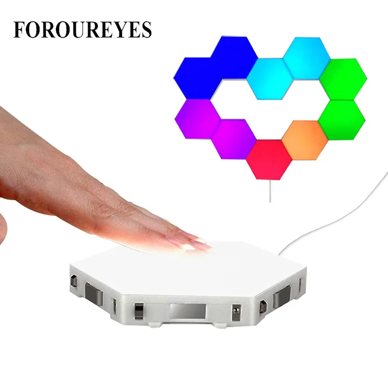 RGB Wall Lamps Touch Sensitive Quantum Lamp DIY Hexagonal Assembly