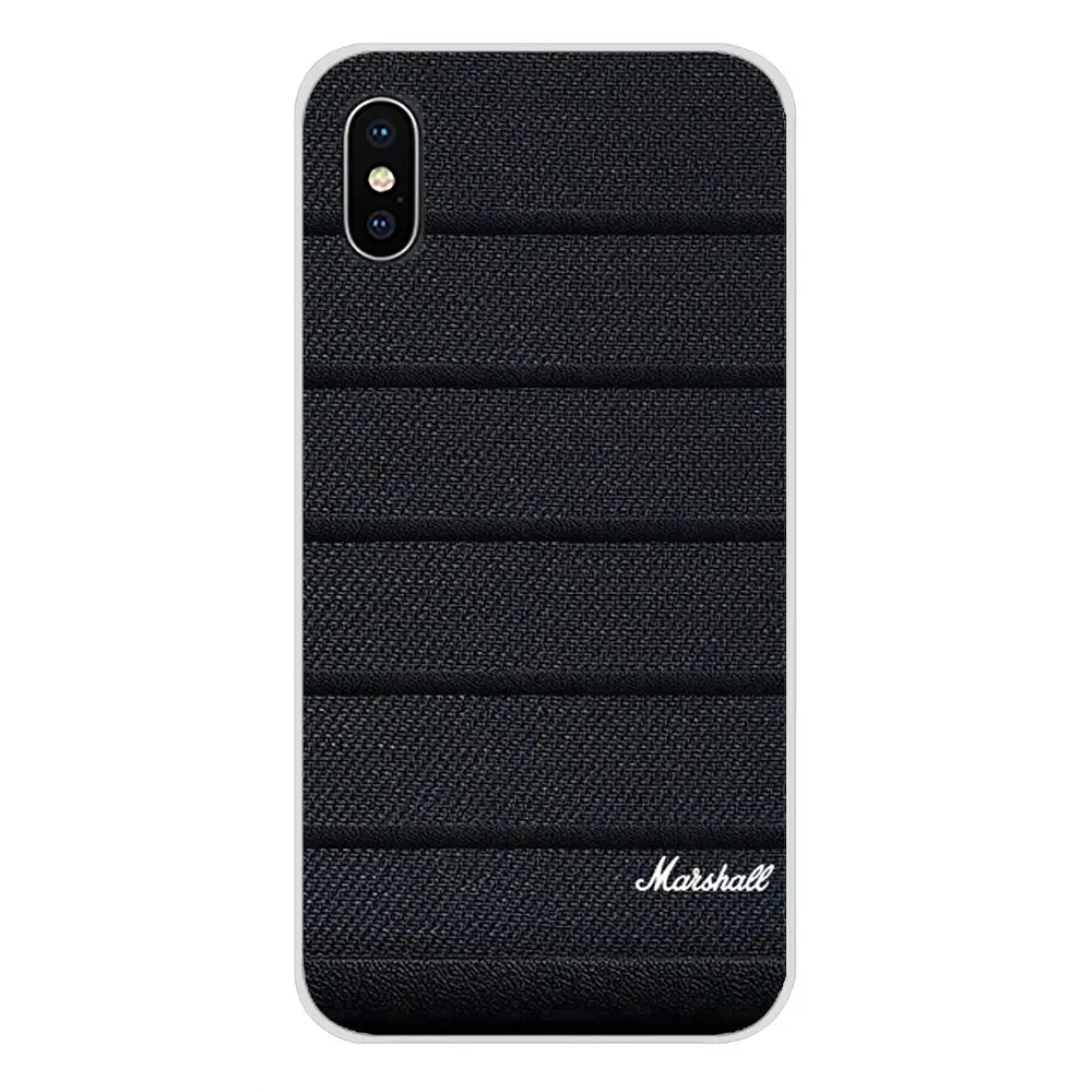 Для Apple iPhone X XR XS 11Pro MAX 4S 5S 5C SE 6S 7 8 Plus ipod touch 5 6 Marshall Электрический усилитель для гитары мягкий чехол
