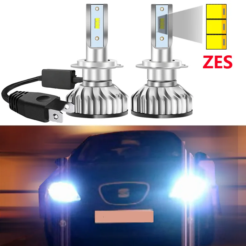 For Seat Leon MK2 1P 1P1 2005 2012 Led Headlight Super Bright with ZES