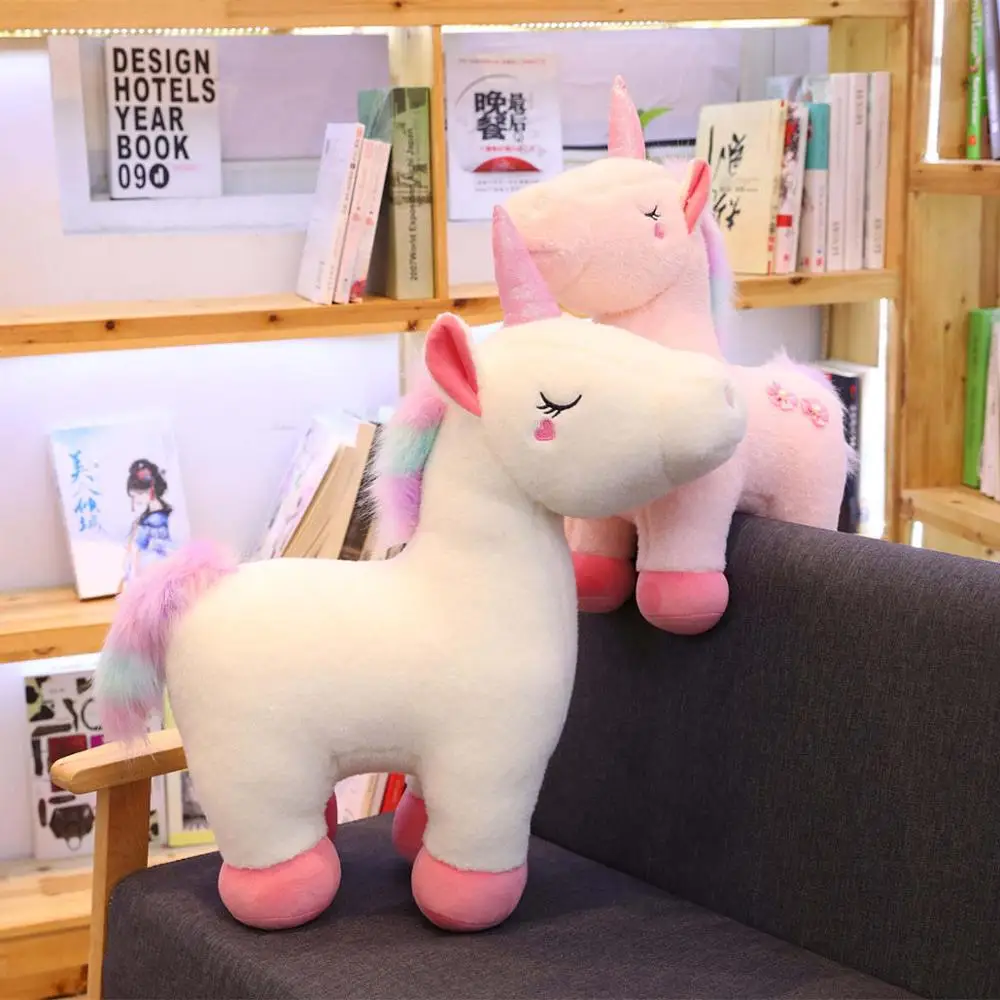 

1pcs 35/55/65cm Giant Unicorn Plush Toy Stuffed Kawaii Soft Unicorn Plush Toys for Children Creative Christmas gifts for Girl