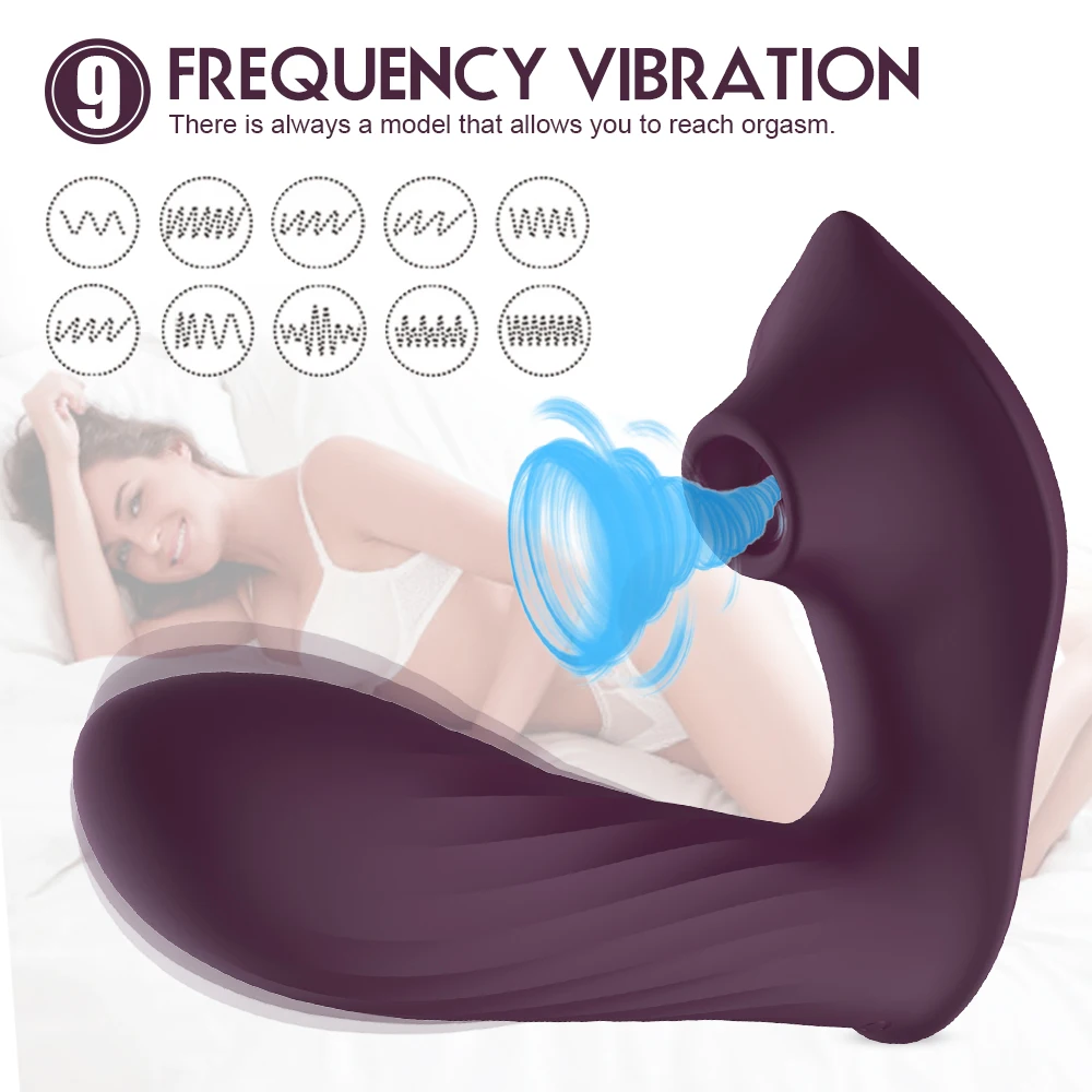 Sex Toys 2 IN 1 Sucking Vibrator for Women 9 Frequency Vibration Waterproof Masturbator Clitoris Stimulator
