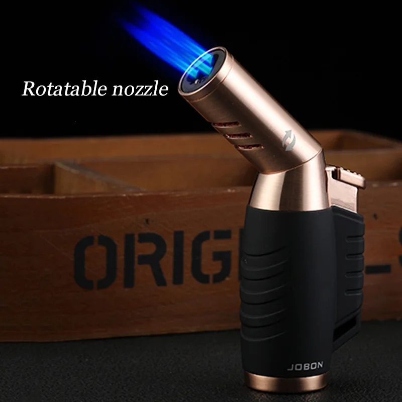 

Outdoor Butane Jet Flexible Lighter Cigar Pipe Torch Turbo Lighter 3 Nozzles Free Fix Fire Windproof Spray Gun Metal Gas 1300 C