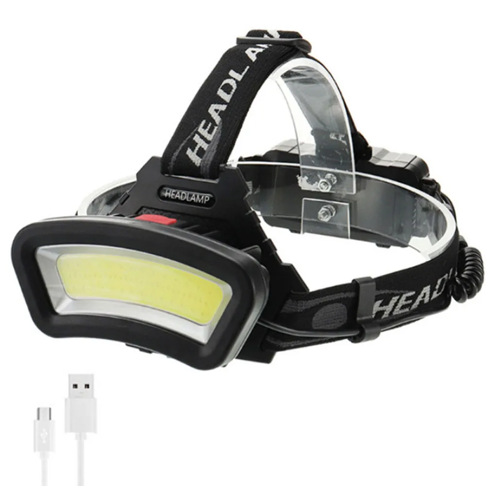 

2X 20W COB LED Work Light 2200mAh USB Rechargeable Inspection Lamp Hunting Fishing Head Torch Light Red Emergency Strobe Light