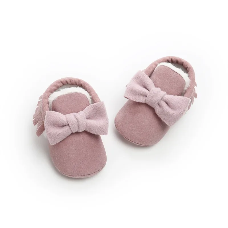 

2019 Cute autumn Winter boots Warm Baby Anti-slip Flat with Soft Soles Shoes Cotton Casual first walker Boots Shoes #25