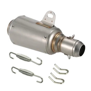 

Motorcycle Exhaust 51mm Universal Motorcycle ATV Frosting Stainless Steel Exhaust Pipe Muffler For akrapovic exhaust motorcycle