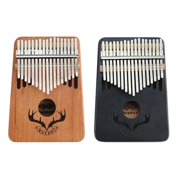 

Dichromatism New Mahogany 17 Keys Kalimba Thumb Piano Mahogany Mbira Body Wood Musical Instruments Clear Sound Quality