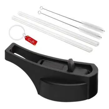 

4 Psc/Set Straw Suction Nozzle Cover Pour Spout Full Sealed Straw Flip Plastic Cap Lid For Vacuum Bottle Hydro Flask